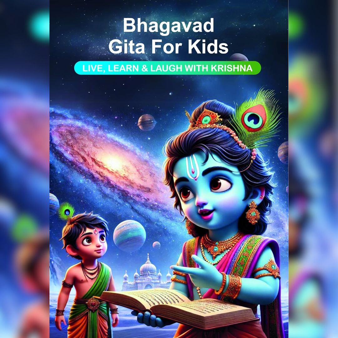Bhagavad Gita for Kids + FREE COLORING BOOK + FREE WALL ART