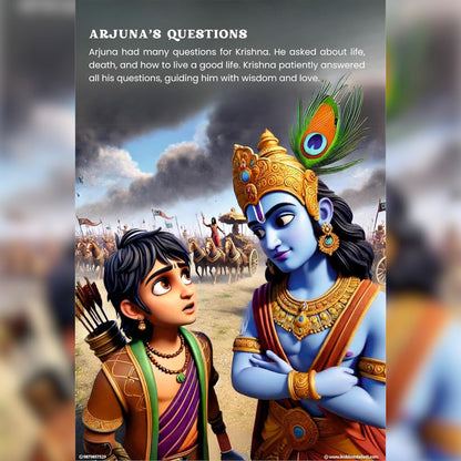 Bhagavad Gita for Kids + FREE COLORING BOOK + FREE WALL ART